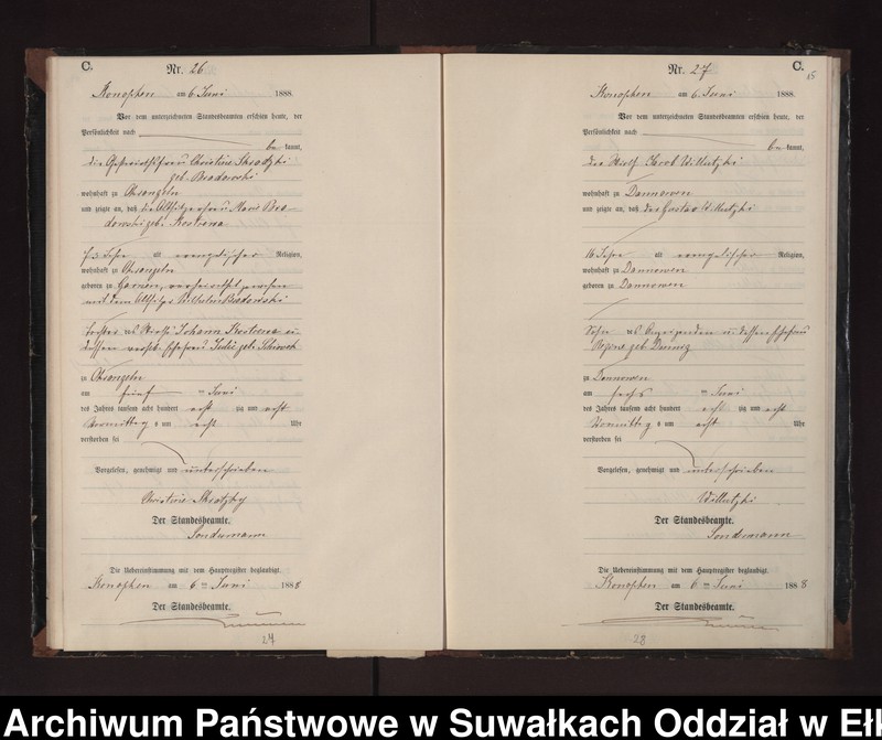 image.from.unit.number "Sterbe-Neben-Register des Preussischen Standes-Amtes Gr. Konopken Kreis Loetzen"