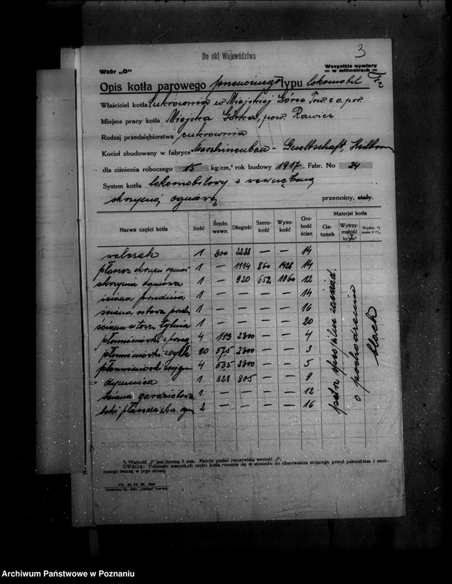 image.from.unit.number "Cukrownia w Miejskiej Górce powiat rawicki nr woj. kotła 6190"
