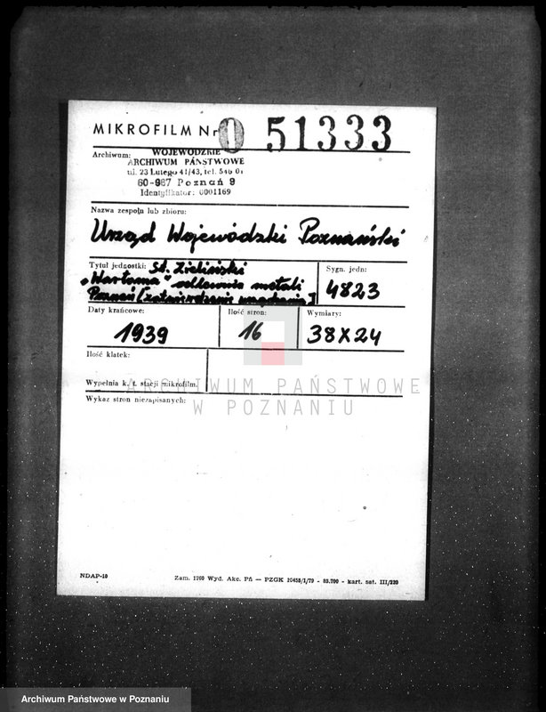 Obraz 2 z jednostki "Zieliński St. Wartoma odlewnia metali Poznań /zatwierdzanie urządzenia/"