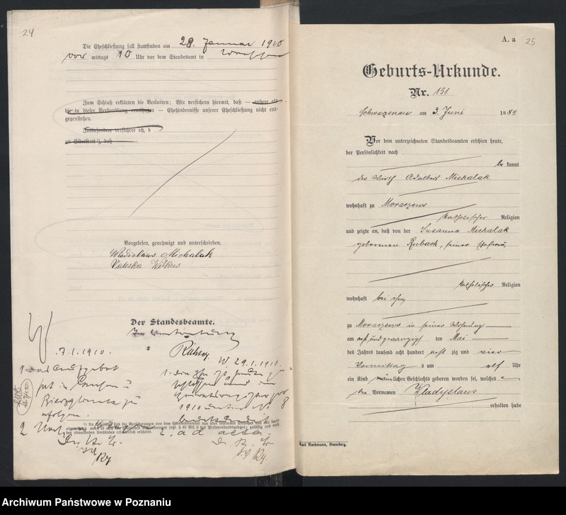 image.from.unit.number "Standesamtes Urkunden betreffends Sammelacten für Heiratssachen"