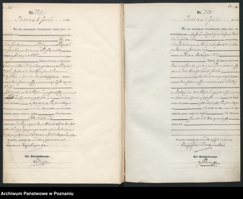 Obraz 12 z jednostki "Księga urodzeń t. II"