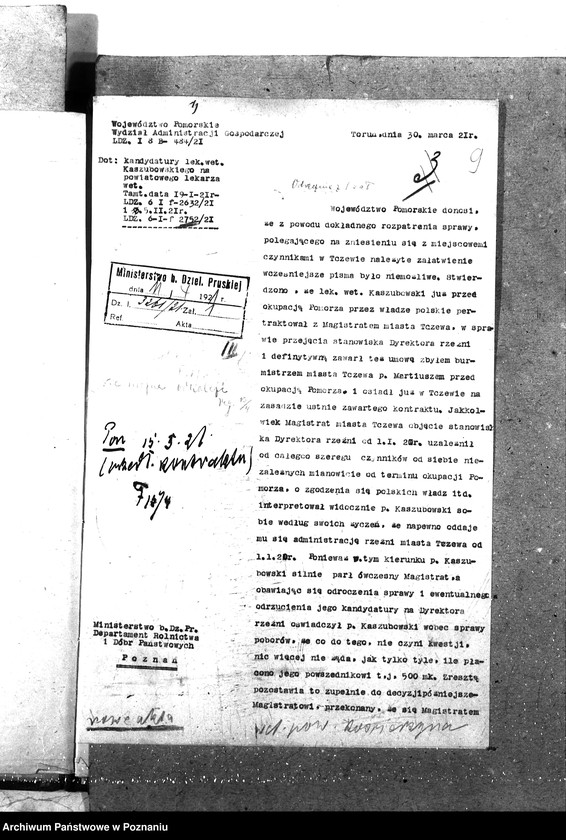 Obraz 14 z jednostki "Pow. lekarz Weterynaryjny Kościerzyna"