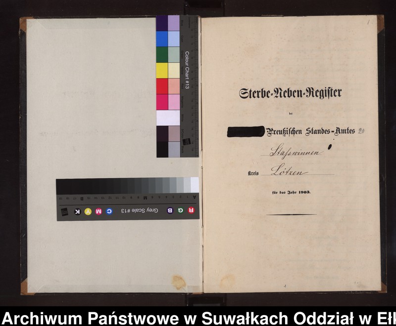 image.from.unit.number "Sterbe-Neben-Register des Preussischen Standes-Amtes Stasswinnen Kreis Lötzen"