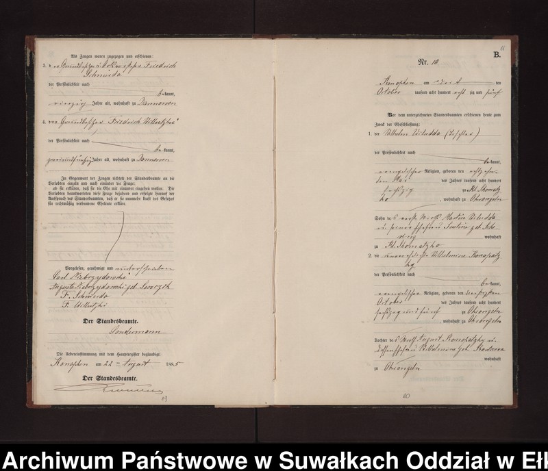 image.from.unit.number "Heiraths-Neben-Register des Preussischen Standes-Amtes Gr. Konopken Kreis Loetzen"