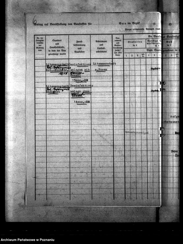 Obraz 11 z jednostki "Polizeigefängnisse - Litzmannstadt. Kutlausungsanlagen. Robert- Koch- Strasse, Radegast"