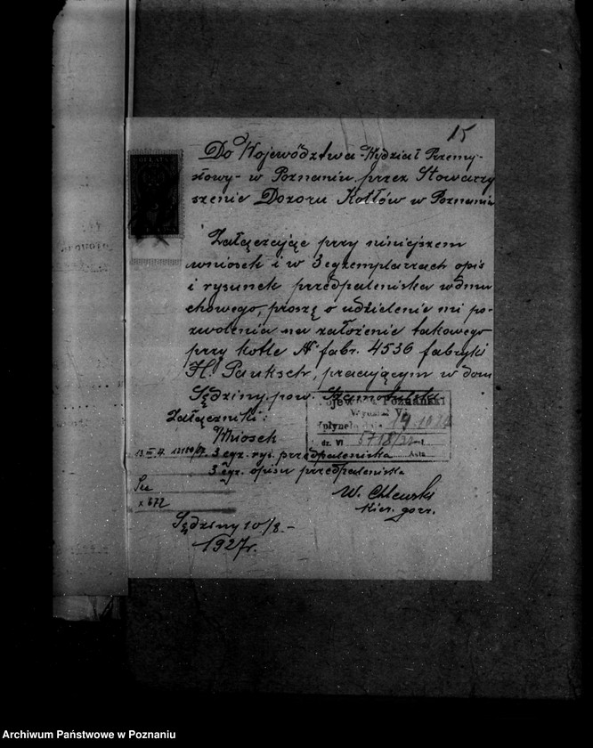 Obraz 19 z jednostki "Gorzelnia w majętności Sędziwy powiat szamotulski własność Dr Wiza nr woj. kotła 64"