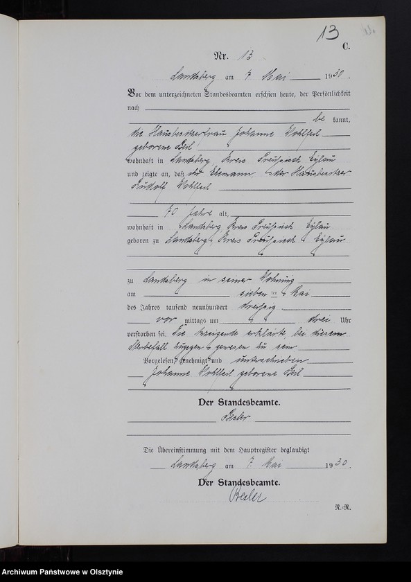 image.from.unit.number "Sterbe-Neben-Register Nr 1 - 25 [ Księga zgonów - wtóropis ]"