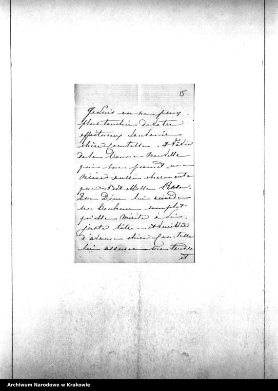 Obraz 15 z jednostki "Korespondencja Katarzyny Potockiej. Listy od: Krasińska Helena ~ Kwilecka Maria"