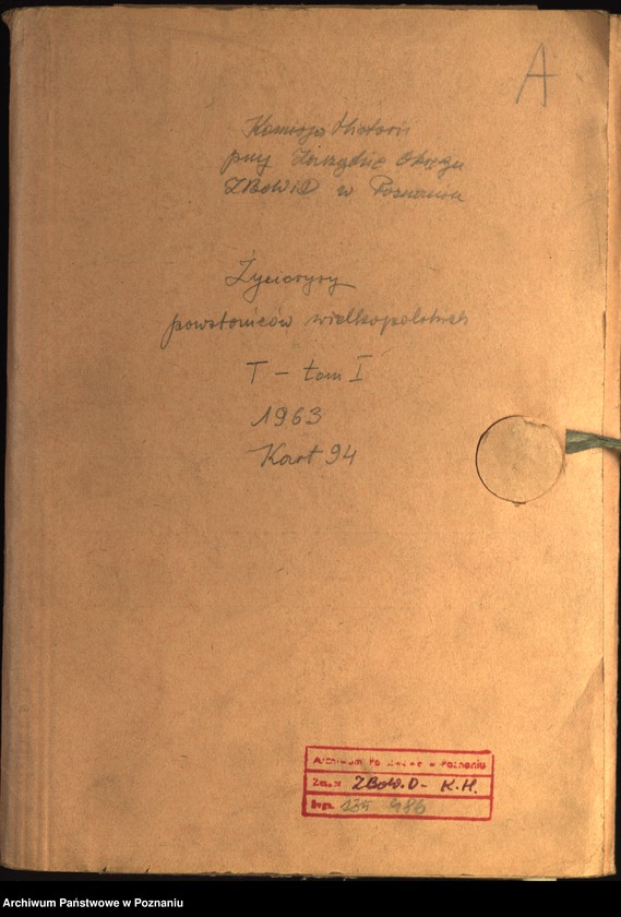 Obraz 6 z jednostki "Życiorysy powstańców wielkopolskich: T - tom l /Tabaka Antoni - Tomczak Franciszek/."