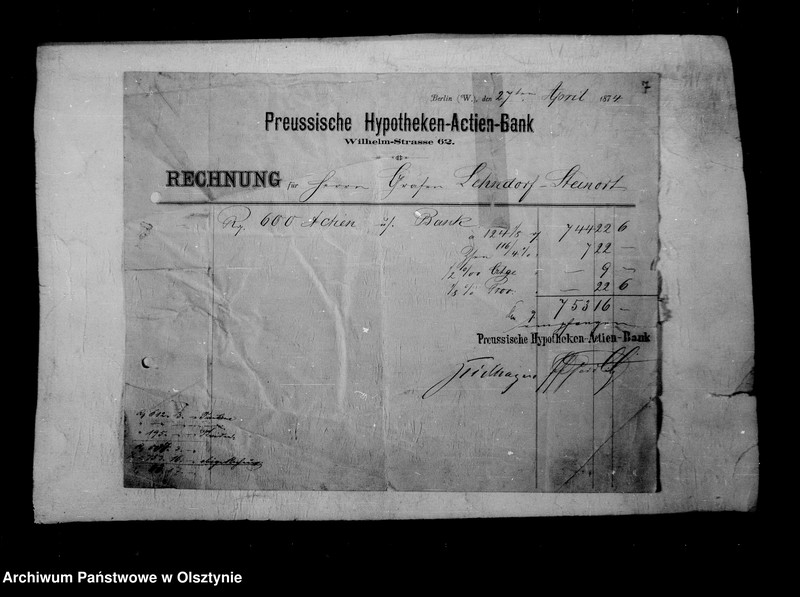 image.from.unit.number "/Akten betr. Geldgeschäfte der Lehndorff mit der Preuss. Hypotheken- Aktien- Bank, Berlin/"