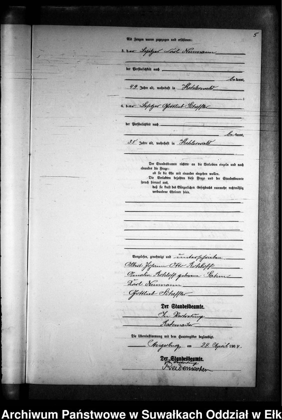 image.from.unit.number "Heirats-Neben-Register des Preussischen Standes-Amtes Kehlen Kreis Angerburg"