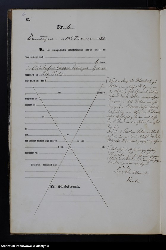 image.from.unit.number "Sterbe-Haupt-Register Tom I,Nr 1 - 82"