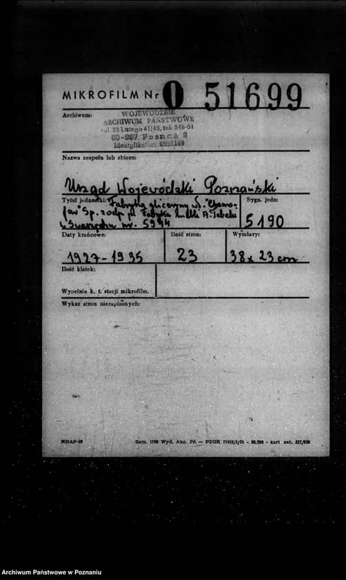 Obraz 2 z jednostki "Fabryka gliceryny własność "Chemofar" Spółka z o.o. Fabryka mebli A. Tabaki w Swarzędzu nr 5944"