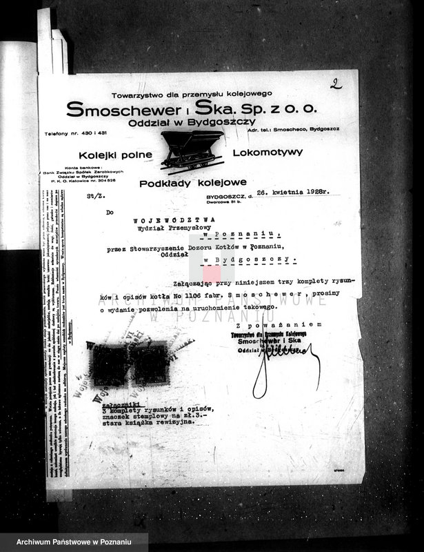 Obraz 6 z jednostki "Smoschewor i Ska - Towarzystwo dla przemysłu kolejowego - nr woj. kotła 617"