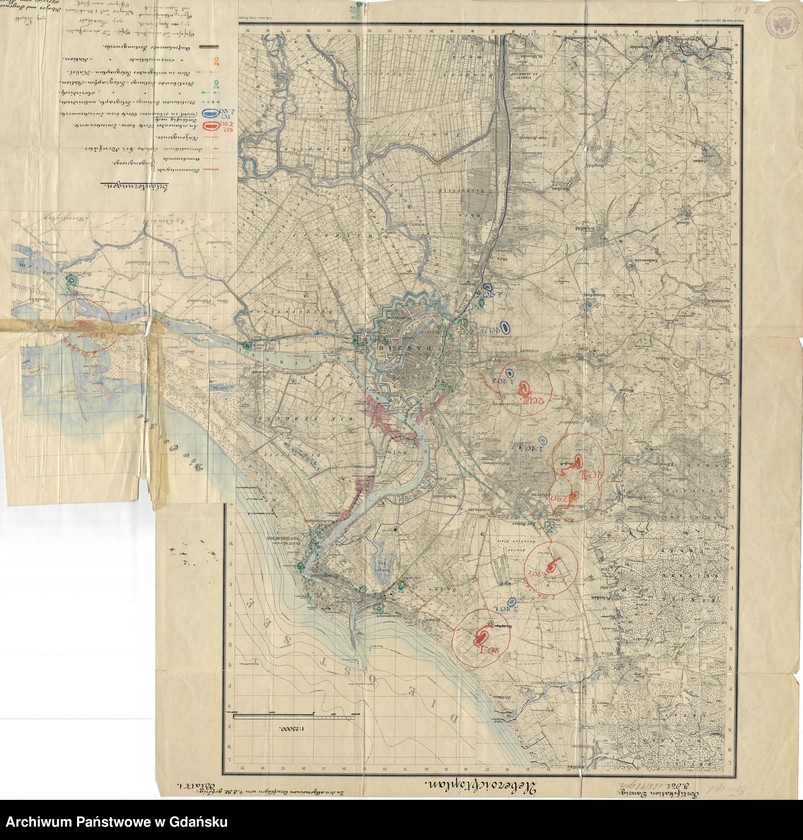 Obraz 5 z jednostki "Gdańsk. Plan miasta oraz fortyfikacji"