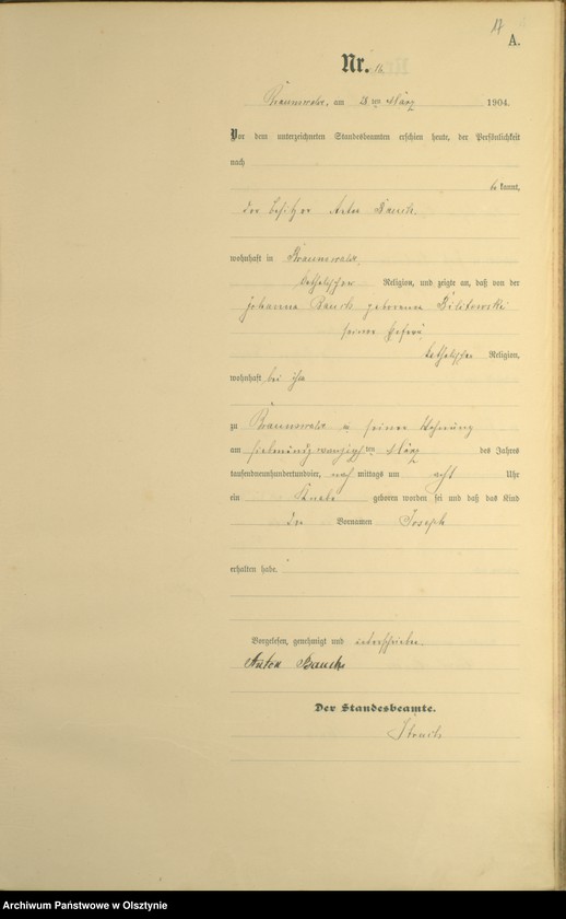 image.from.unit.number "Geburts-Haupt-Register Nr 1 - 72"