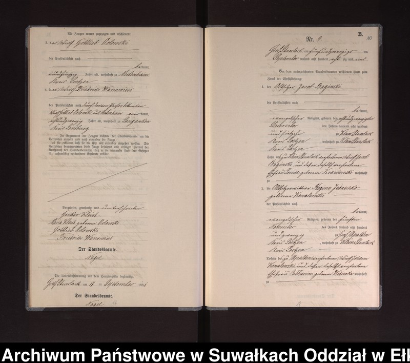 image.from.unit.number "Heiraths-Neben-Register des Preussischen Standes-Amtes Gross Stüerlack Kreis Loetzen"