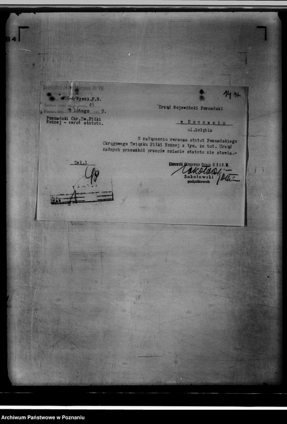 Obraz 18 z jednostki "/Poznański Związek Okręgowy Piłki Nożnej/"