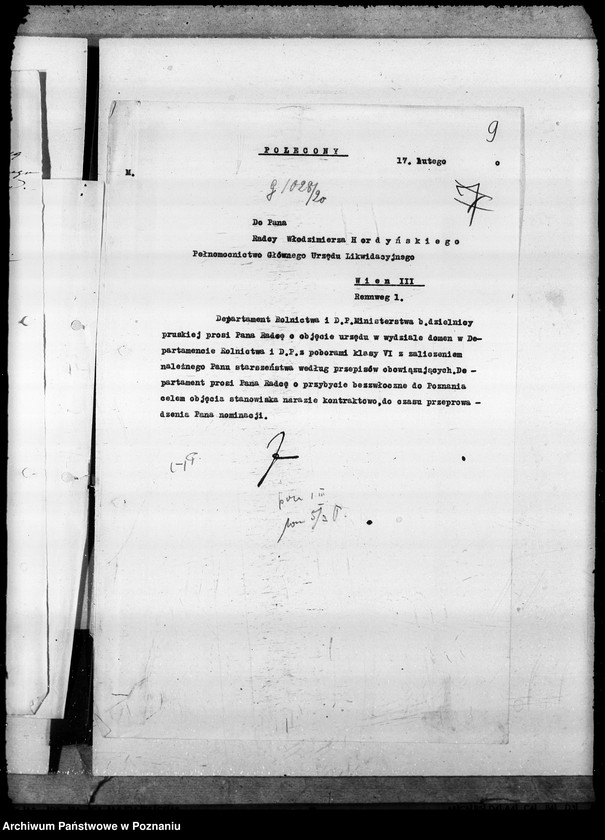 Obraz 14 z jednostki "Sprawy osobowe Pertraktacje z petentami"