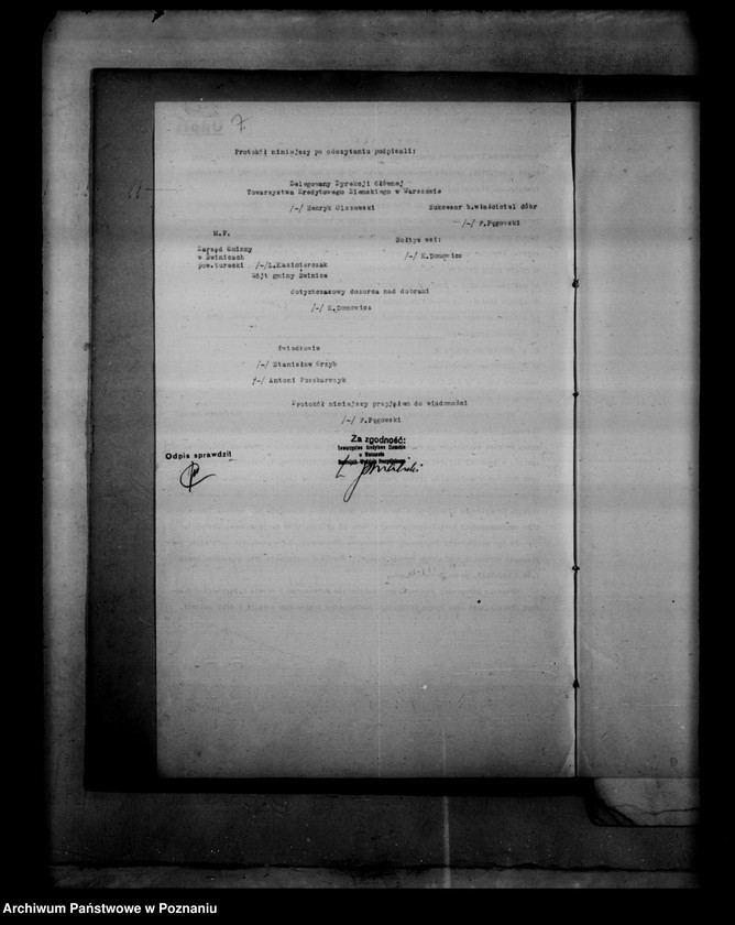 Obraz 11 z jednostki "Towarzystwo Kredytowo-Ziemskie w Warszawie, nabywanie nieruchomości w trybie art. 8 ust. O wykonaniu reformy rolnej"