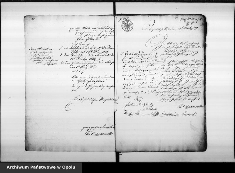 Obraz 11 z jednostki "Acta von Annahme und Vereidung der neuen Bürger bei der Stadt Oppeln"