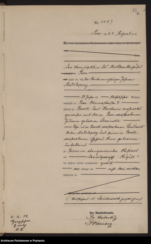 Obraz 15 z jednostki "Księga miejscowa zgonów tom IV [Rejestr główny zgonów]"