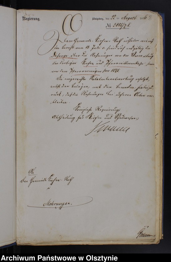 image.from.unit.number "Beläge zur Rechnung der Kirchen-Kasse zu Mohrungen"