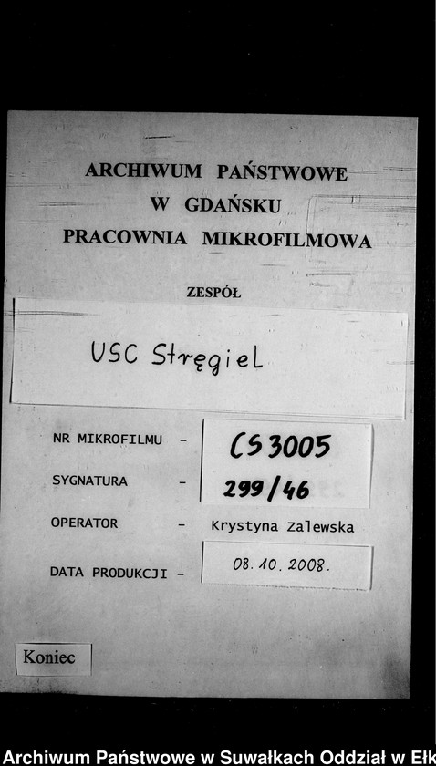 image.from.unit.number "Heiraths-Neben-Register des Preussischen Standes-Amtes Gr. Strengeln Kreis Angerburg"