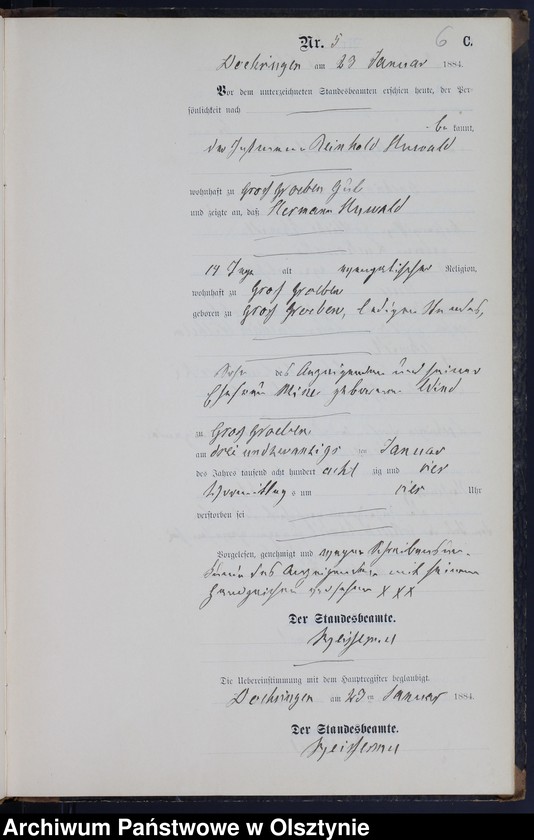 image.from.unit.number "Sterbe-Neben-Register Nr 1 - 42"