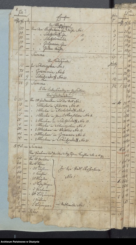 image.from.unit.number "Beläge zur Einnahme der Passenheimsche Stadt Kirchen Rechnung"