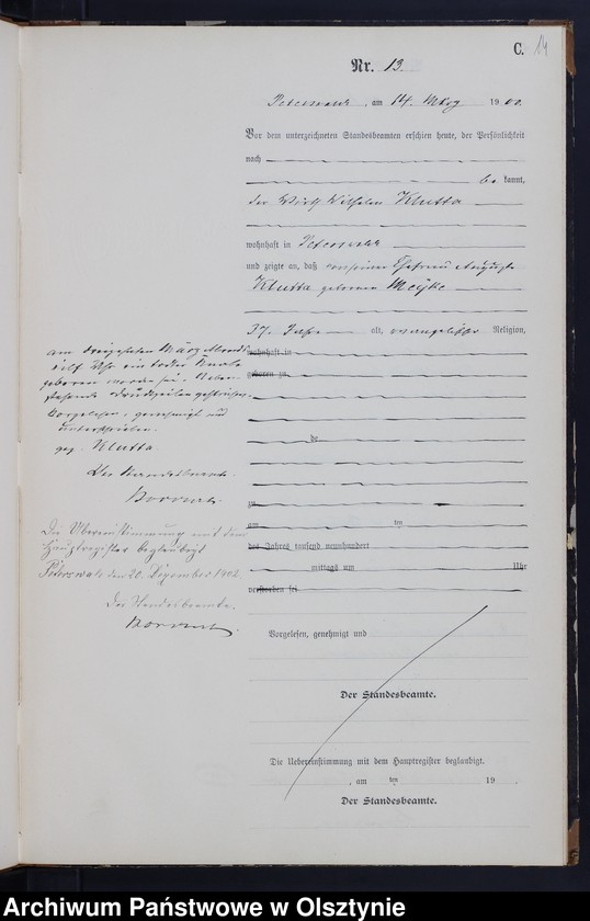 Obraz 16 z jednostki "Sterbe-Neben-Register Nr 1 - 55"