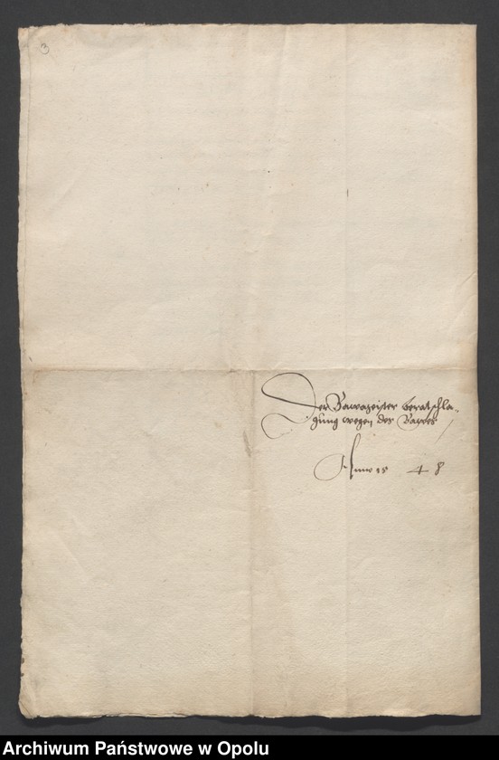 image.from.unit "Propozycje mistrzów murarskich (Lorenztz Gunther z Wrocławia, Jacob Pawer, książęcy mistrz murarski i Jacob mistrz miejski) dotyczące budowy zamku brzeskiego,"