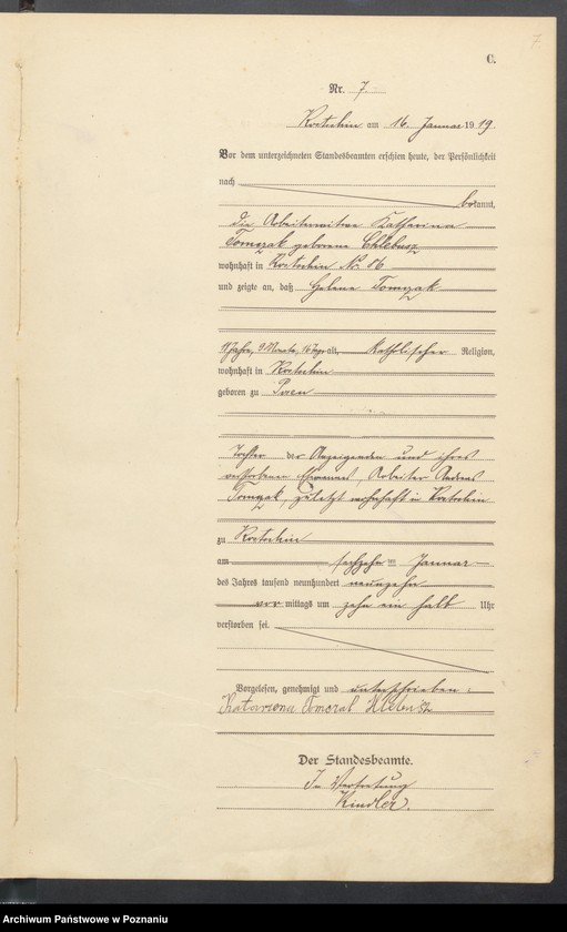 Obraz 9 z jednostki "Sterbe-Haupt-Register "