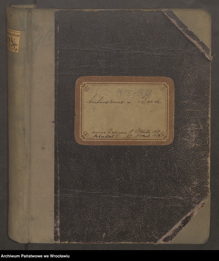 image.from.unit.number "Aufnahmebücher des früh. Kiserl. Kinderheims in Gräbschen"