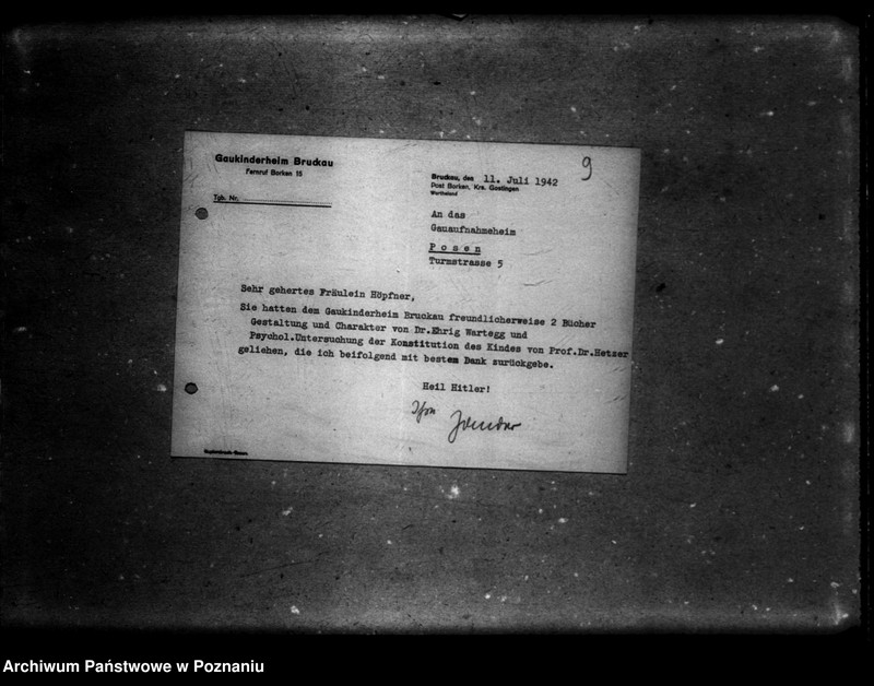 Obraz 13 z jednostki "Schriftwechsel mit anderen. [Korespondencja z innymi zakładami opiekuńczymi]."