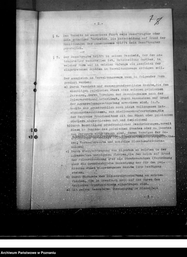 Obraz 12 z jednostki "Zarządzenie w sprawie skutków polskiej reformy rolnej"