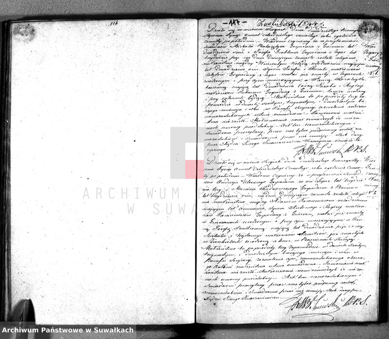 image.from.unit.number "Księga duplikat urodzonych, zaślubionych i umarłych za rok 1844 parafii Sereie"