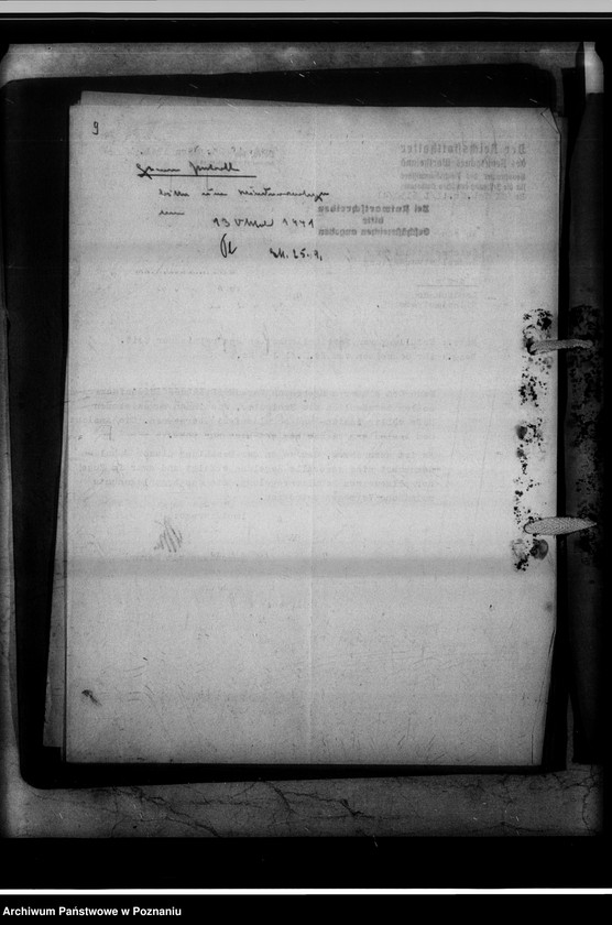 Obraz 13 z jednostki "Forderung gegen den Reichskommisar für die Fertigung deutschen Volkstums [Grundstück Schönfelde, Kreis Gnesen Bl. Nr.32]."