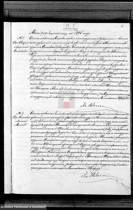 image.from.unit.number "Kniga Duplikat Aktov o Roždenij Brakosočetanij i Smerti Liškovskago Rimsko- Katoličeskago Prichoda Sejnskago Okruga za 1895 god"