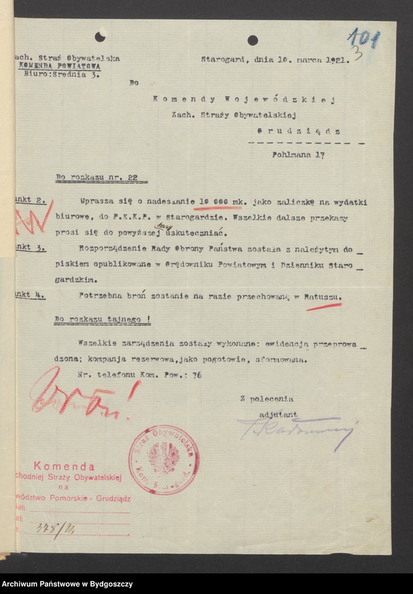 image.from.unit.number "Zaopatrzenie w broń Komendy Wojewódzkiej i Komend Powiatowych Zachodniej Straży Obywatelskiej na Województwo Pomorskie"