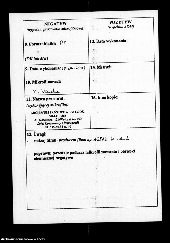 Obraz 3 z jednostki "Akta tyczące się spisu funduszów kościelnych"