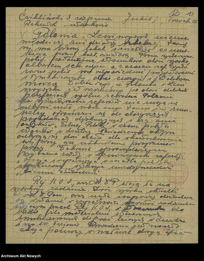 image.from.unit.number "Położenie ludności polskiej i działalność ZPP w obwodzie Ust-Kamieniogorsk /Kazachstan Wschodni/. Sprawozdania zarządu obwodowego."