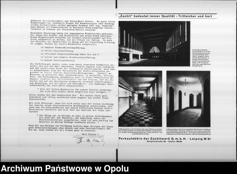 Obraz 10 z jednostki "[Oferta firmy "Zechstein- und Zechitwerke - Leipzig" dotycząca budowy szkoły w Półwsi]"