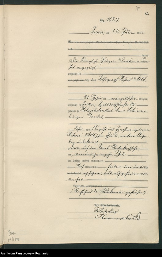 Obraz 10 z jednostki "Księga miejscowa zgonów"