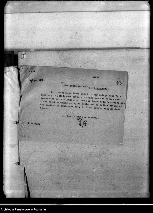 Obraz 17 z jednostki "Korespondencja w sprawie miejscowych Niemców, którzy zginęli w 1939 roku A - J"