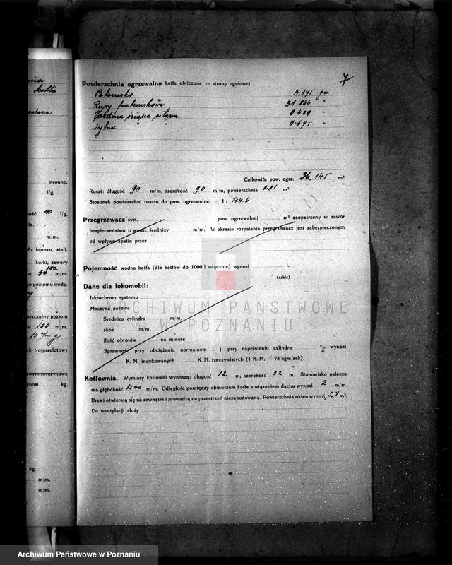 Obraz 11 z jednostki "Fabryka konserw i marmelad, własność St. Radomski w Pleszewie pow. jarociński nr fabr kotła 422, nr woj. kotła 95"