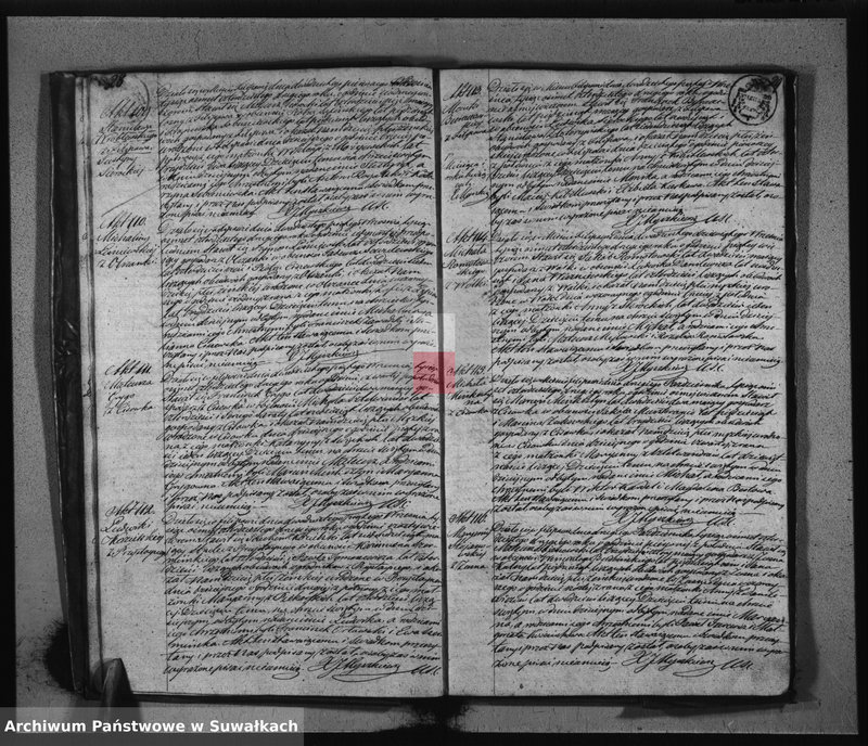 image.from.unit.number "Duplikat Akt Urodzonych, Zaślubionych i Umarłych Parafii Filipowskiey za rok 1842"