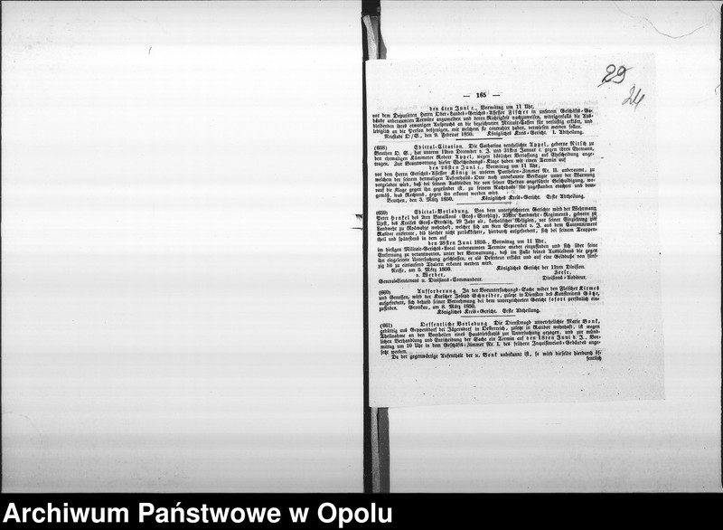 Obraz 19 z jednostki "Acta des Magistrats zu Oppeln betreffend die Prüfung der Anlage eines neuen massiven Töpfernhauses in der Besitzung No 3 b am Karlsplatze de anno 1850"