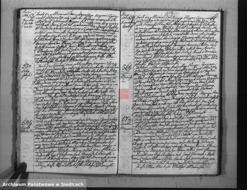 Obraz 13 z jednostki "[Akta urodzeń, małżeństw, zgonów]"