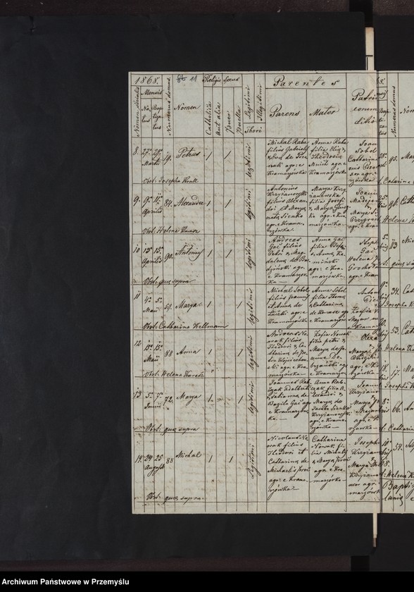 Obraz 14 z jednostki "[Kopie ksiąg metrykalnych parafii Kramarzówka (dekanat Pruchnik) za lata 1867-1878]"